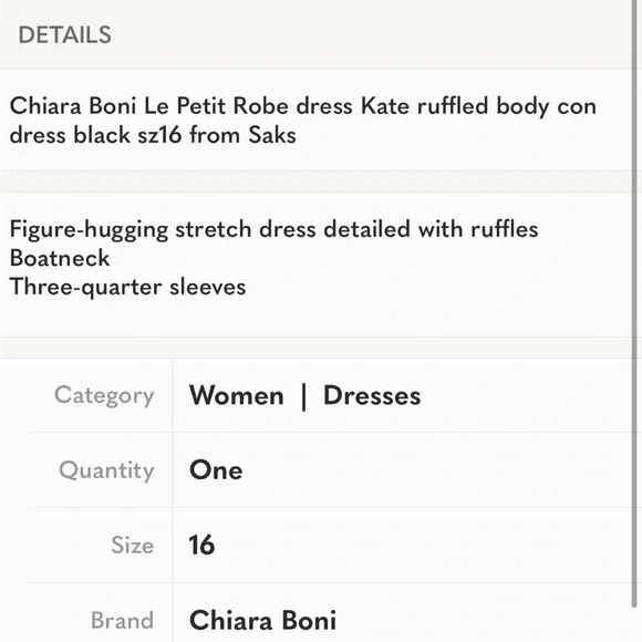 Chiara Boni ruffled Black dress black size stretch off shoulder slits body con - Picture 4 of 6